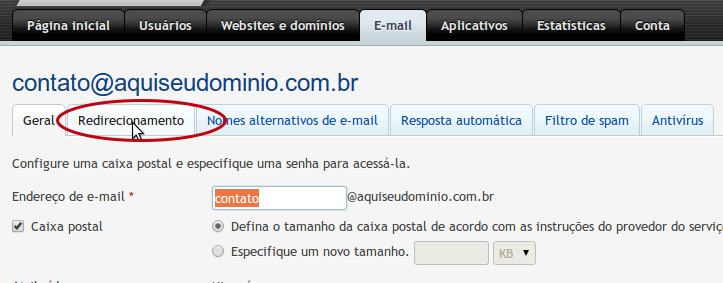 redirecionar-email-plesk-11-1